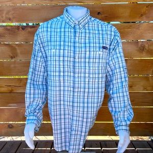 Columbia PFG Super Tamiami Plaid Shirt